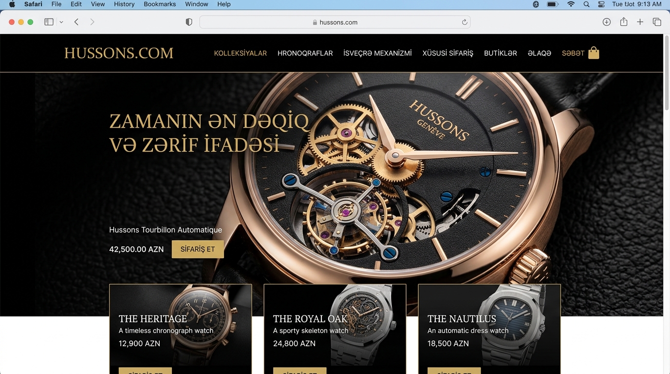 Landing Page (Bir səhifəlik)